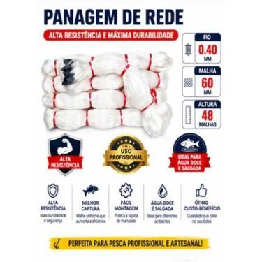 Imagem de Panagem de rede 0.40x60x48 alta qualidade - Lambari Pesca