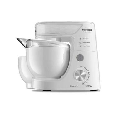 Imagem de Batedeira planetária bp-01 p-w 700w branca 127v - Mondial, Branco, 110
