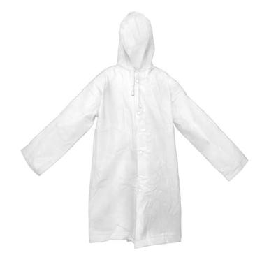 Imagem de Capa Chuva Infantantil Com Capuz Impermeável Criança Cor:branco - GXM