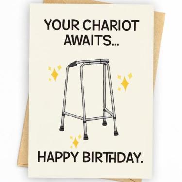 Imagem de Cartão de aniversário engraçado WowBefun 13 x 18 cm em papel cartão pr