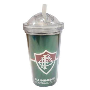 Imagem de Copo Acrílico Com Canudo 600 Ml - Fluminense - Mileno