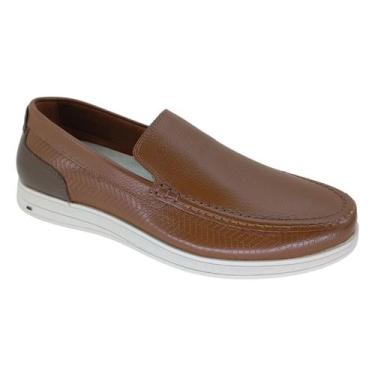Imagem de Sapato Casual Mocassim Jota Pe 90250 - Masculino, Marrom, 41