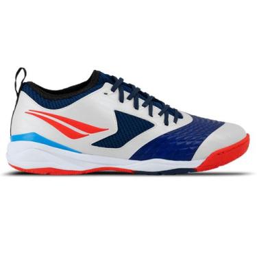 Imagem de Chuteira Futsal Penalty Max 1000 Ecoknit Unissex Branco, Branco vermel
