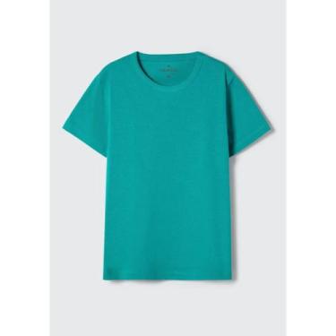 Imagem de Camiseta Manga Curta Básica Unissex Hering Kids Ref. 5CMU, Verde, 4