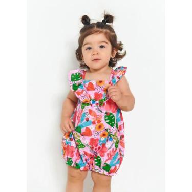 Imagem de Macacão feminino Infantil Floral - Alphabeto, 2