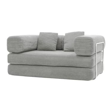 Imagem de Sofá-Cama Bloom Retrátil Bouclê Design Moderno Na Caixa - WAW Design