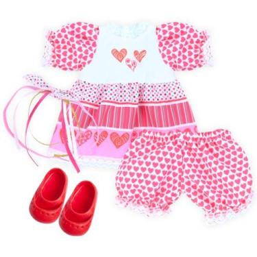 Imagem de Kit Roupa de Boneca Baby Alive e Little Mommy  Festa Junina Sola 6Cm L