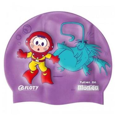 Imagem de Touca De Natação Infantil Turma Da Mônica Silicone Floty, Lilás
