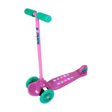 Imagem de Patinete Zumm 3 rodas com led Rosa - Belfix