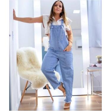Imagem de Macacão longo  jeans . - Usar jeans, M