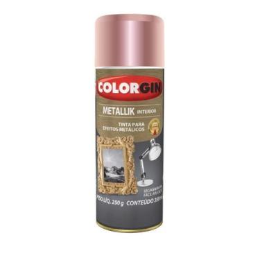 Imagem de Tinta Spray Metallik 350ml Rose Gold 56 Interior - COLORGIN