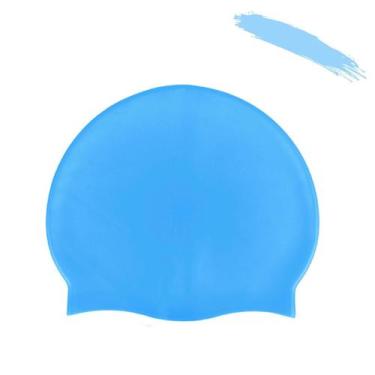 Imagem de Touca De Natação Colorida Silicone Lisa Impermeável - Hydro - Pró Swim