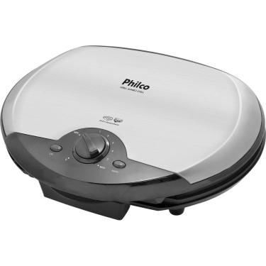 Imagem de Grill e Sanduicheira Philco Jumbo Steel com Placas Antiaderentes 1500W Inox 110V