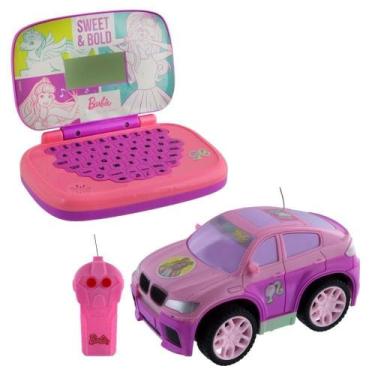 Imagem de Kit Barbie - Veículo Controle Remoto Style Machine + Laptop Infantil B