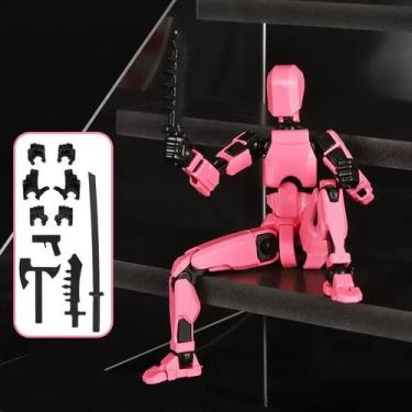Imagem de Boneco Dummy 13 Articulado  Kit Montagem 3D com 4 Acessórios, Presente