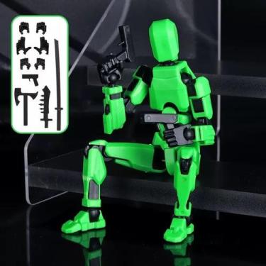 Imagem de Boneco Dummy 13 Articulado  Kit Montagem 3D com 4 Acessórios, Presente