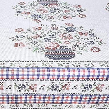 Imagem de Idealiza Toalha De Mesa Térmica E Impermeável Bordada Pvc Retangular 1,40 X 1,00
