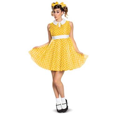 Imagem de Disguise Fantasia feminina de luxo Gabby para adultos, Amarelo, XL (18-20)