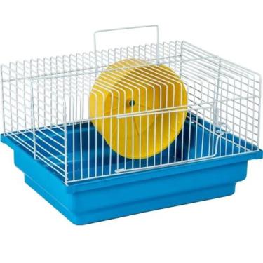 Imagem de Gaiola Para Transporte De Hamster E Pequenos Roedores Azul - Ornamenta