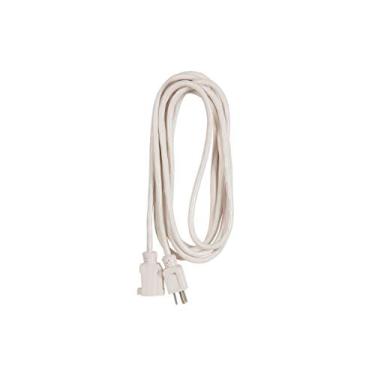 Imagem de Monoprice Cabo de extensão externo – NEMA 5-15P para NEMA 5-15R, 13 Amp, 1625 Watt, SJTW, 16AWG, 3 m, branco