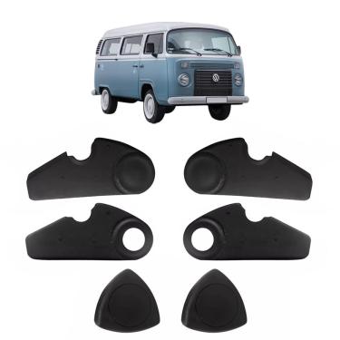 Imagem de Kit Capa Lateral Banco Manopla Roldana Kombi Carat 97 A 2013