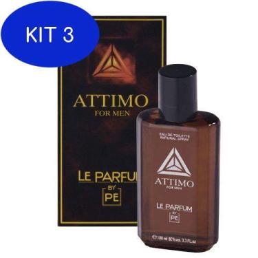 Imagem de Kit 3 Le Parfum Attimo For Men Paris Elysees Masculino 100ML