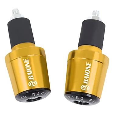 Imagem de Worldtop- Alça de guidão de barra de motocicleta para Honda CBR1000RR CBR600RR CB650F CBR250R adequada para todos os bonés de extremidade de barra de 7/8" (ouro)