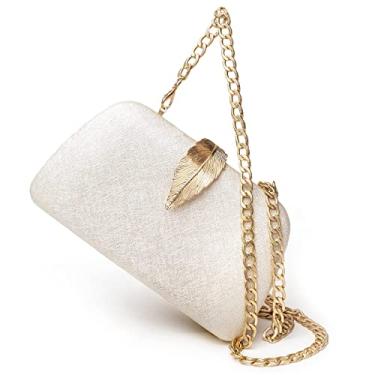 Imagem de Before & Ever Bolsa de noite - Bolsas pequenas para mulheres casamento - Bolsas femininas para noite formal transversal à noite clutch, Marfim, One Size