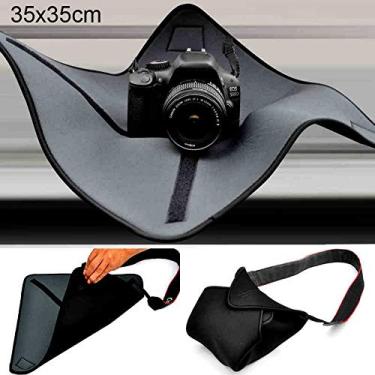 Imagem de HONGYAN capa da câmera À prova de choque Neoprene Bag Magia Enrole Blanket para Canon/Nikon/Sony Camera Lens, Tamanho: 35 x 35 centímetros acessórios para câmera