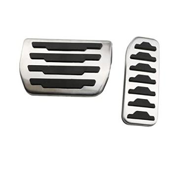 Imagem de Pedais de carro capa de pedal de freio a gás para descanso de pés, adequado para Range Rover Evoque Land Rover Discovery Sport para Jaguar E-Pace (3 peças AT com descanso)