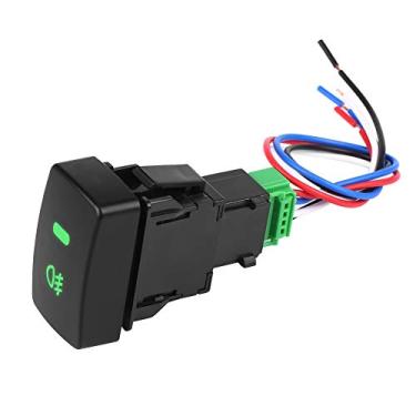 Imagem de Interruptor de luz de neblina, botão de 5 pinos preto para ligar/desligar carro interruptor de luz de neblina