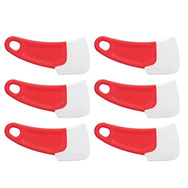 Imagem de Espátula de silicone, espátula de cozinha com cabo PP para cozinhar massas Vermelho