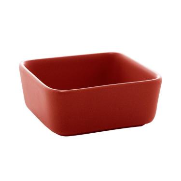 Imagem de 03 Bowls Porcelana Nórdica Bon Gourmet Vermelho Matt 9X9X4Cm