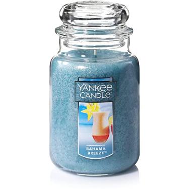 Imagem de Yankee Candle Vela Bahama Breeze perfumada, clássica de 623 g, pote grande, pavio único, mais de 110 horas de tempo de queima, perfeita para ambientes com tema de praia tropical