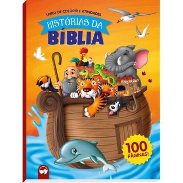 Livro Infantil Colorir Super Kit Arca De Noe C/Giz Vale Das Letras Unidade  em Promoção na Americanas