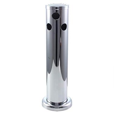 Imagem de Kegerator de cerveja, ferramenta de dispensador de torre de chope ajustável de aço inoxidável para festas em bares domésticos (três cabeças)