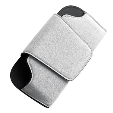 Imagem de Alfanxi Suporte de óculos de sol para viseira de carro, caixa organizadora universal, acessórios de viseira de veículo estojo de armazenamento protetor compatível com a maioria dos carros (cinza)