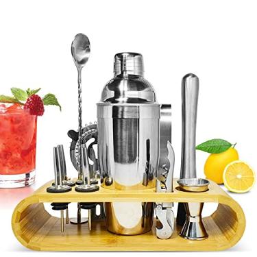 Imagem de Kit Coqueteleira com Socador Barman Inox 550ml Caipirinha C21