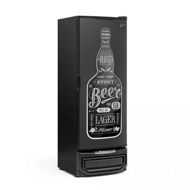 Imagem de Refrigerador Vertical Cervejeira 410L Porta Cega 220V Tipo Inox Gelopar Preto