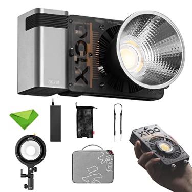 Imagem de Zhiyun Molus X100 Combo 100W LED Video Light CCT 2700K ~ 6500K CRI?95 TLCI?97 ZY Mount App Control Modo de música Iluminação contínua com adaptador de montagem Bowens para estúdio de vídeo, YouTube
