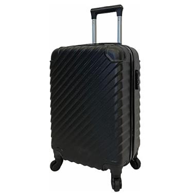 Imagem de MALA DE BORDO PEQUENA PARA VIAGEM ABS CRUZEIRO UTAH 070 CADEADO INTEGRADO RODAS GIRO 360º PRETA