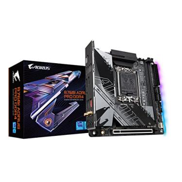 Imagem de GIGABYTE B760I AORUS PRO DDR4 (LGA 1700/ Intel/ B760/ Mini-ITX/ DDR4/ Dual M.2/ PCIe 4.0/ USB 3.2 Gen2X2 Type-C/WiFi 6/Intel 2.5GbE LAN/Q-Flash Plus/Placa-mãe)