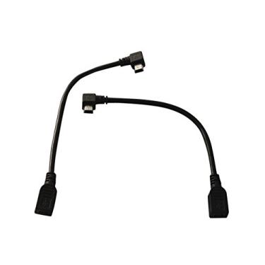 Imagem de YCS Basics cabo de extensão mini B macho de 6 polegadas USB 2.0 Mini B fêmea para esquerda e direita