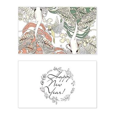 Imagem de Ukiyo-e Wing Carp Bird Japan New Year Festival Cartão de felicitações Bless Message Present