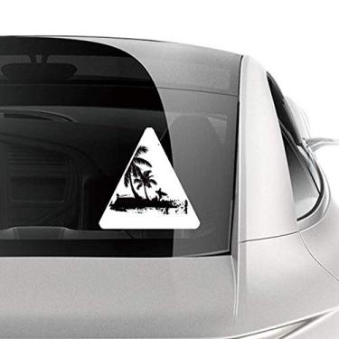 Imagem de DIYthinker Adesivo de praia com estampa de coqueiro, adesivo de carro, motocicleta, bicicleta, bagagem