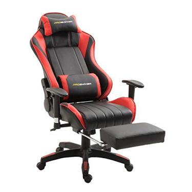 Imagem de Cadeira para Escritório, Rivatti, Office Pro Gamer X Preto e Vermelho