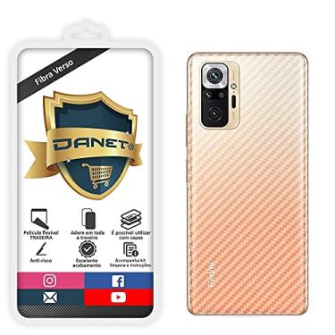 Imagem de Pel�cula Fibra De Carbono Gel Flex�vel Traseira Verso Xiaomi Redmi Note 10 Pro com Tela de 6.67" polegadas - Prote��o Que Adere E Cobre Toda A Parte Traseira do Aparelho - Danet