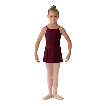 Imagem de Saia Mirella Girls Mirella Girl's Georgette Mock Wrap, Burgundy, Small