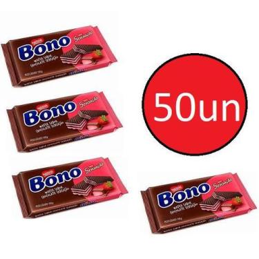 Imagem de 50 Biscoitos Bono Wafer Sensação 110G - Nestle