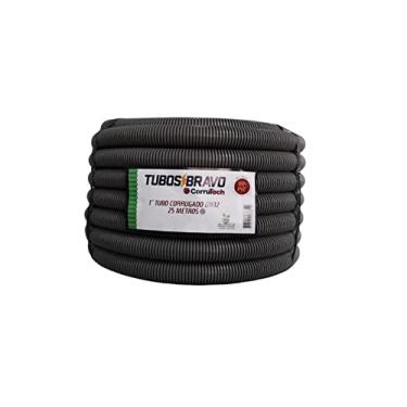 Imagem de Conduíte Eletr. Corrugado Cinza 1 X 25m - Anti-chama Pvc